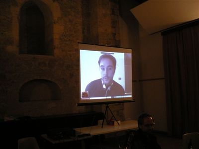 VI Meeting, Amelia     2010: Rodolfo Angeloni, astronomo dell'ESO, in videoconferenza dal Cile